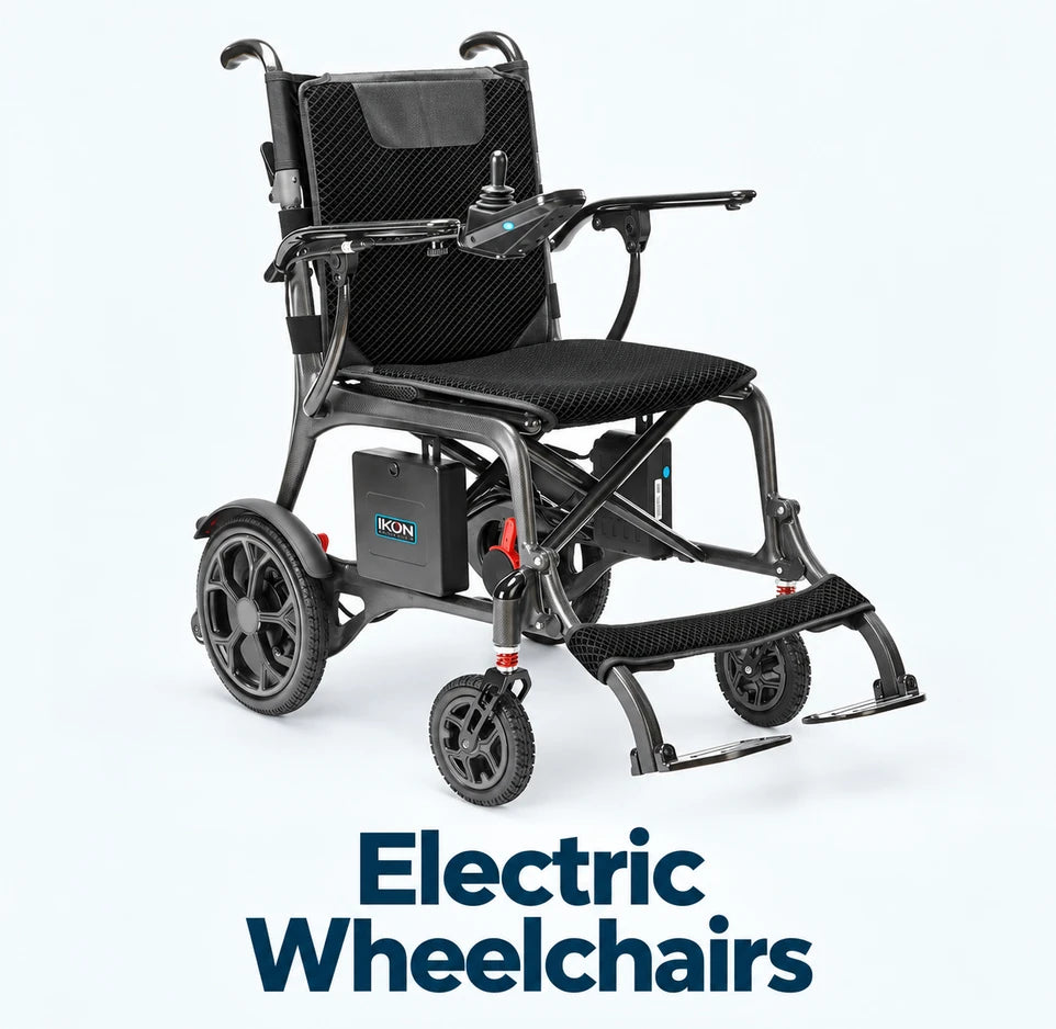 Electric Wheelchairs — Ikon Enduro Powerlite Folding Carbon Fibre Electric Wheelchair